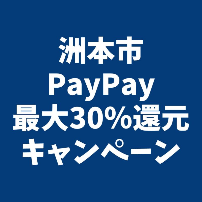 PayPay（ペイペイ）最大30％還元キャンペーン 洲本市