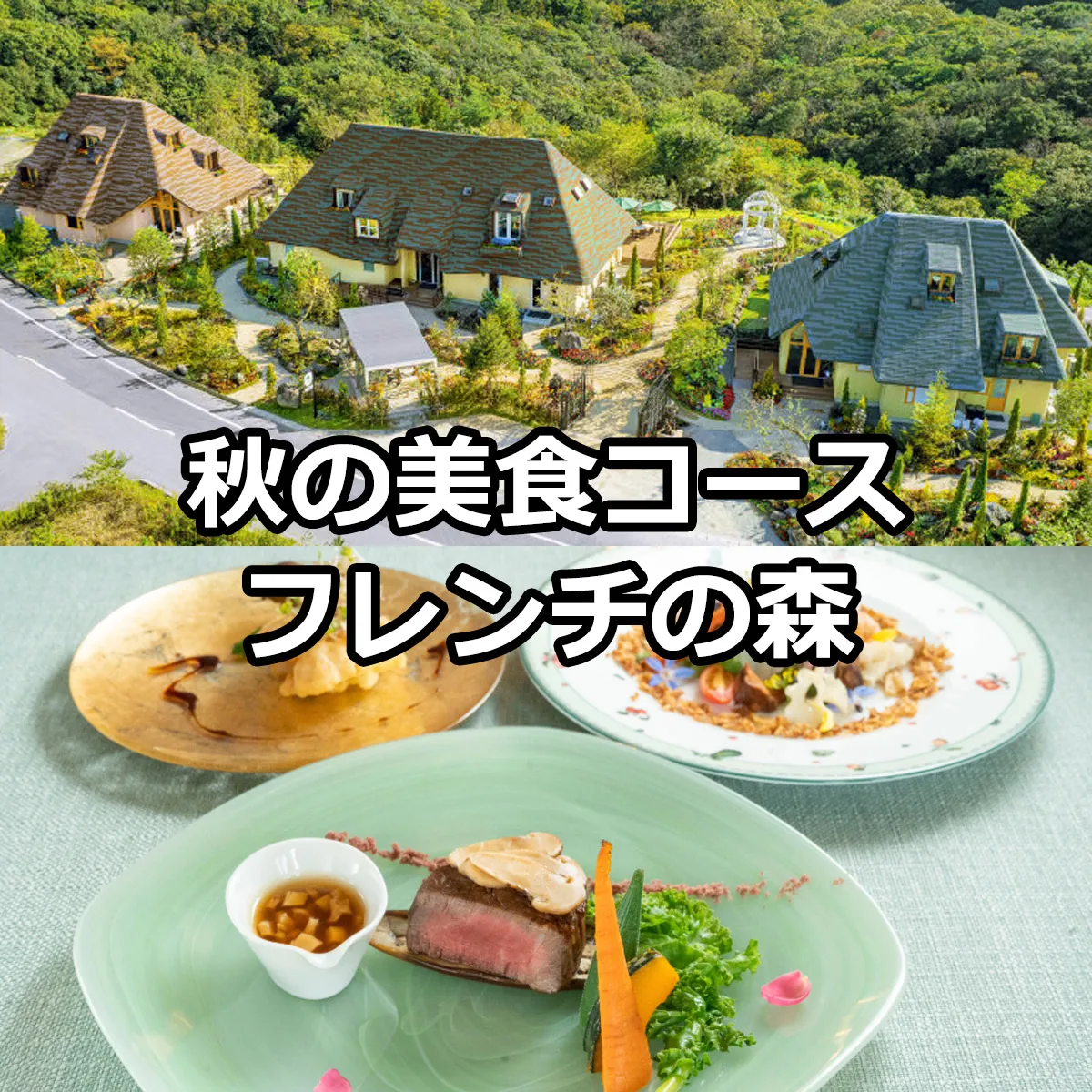 秋の美食コース フレンチの森