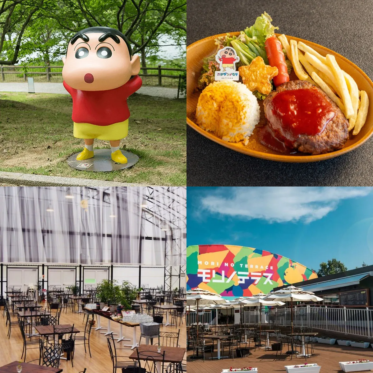 子供向けランチ「オラのぷりぷりお子様プレート」クレヨンしんちゃんアドベンチャーパーク